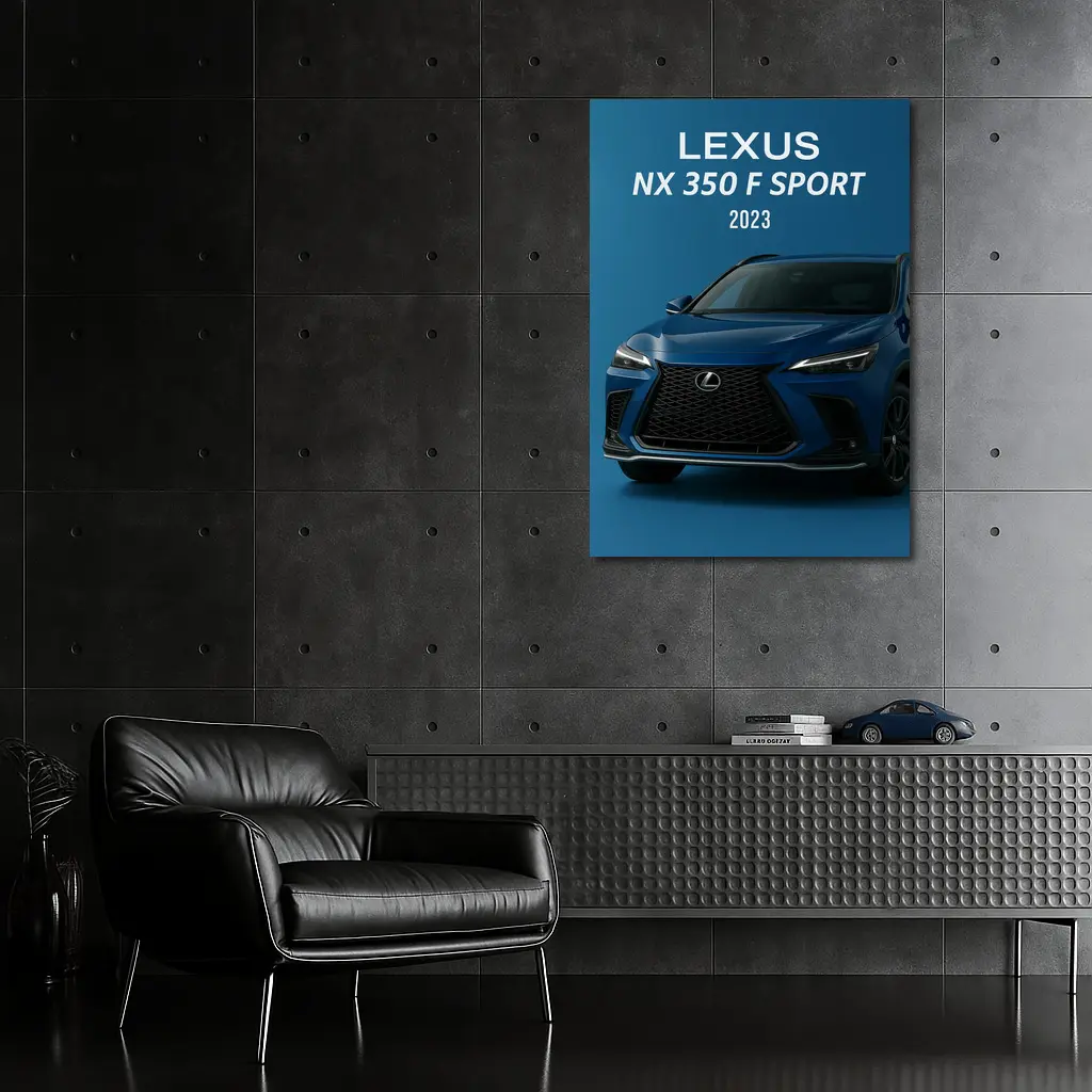 Lexus NX F Sport Blue Studio Shot – Wall Art