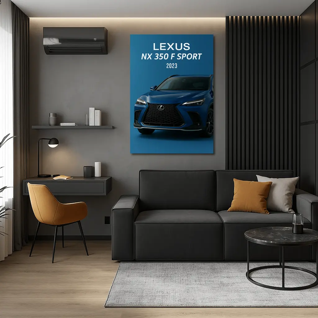 Lexus NX F Sport Blue Studio Shot – Wall Art