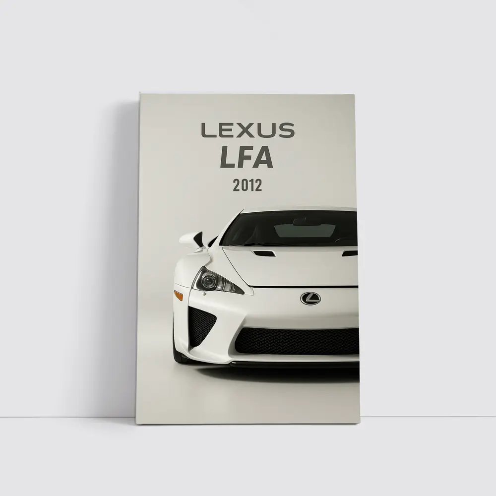 Lexus LFA Supercar White Studio Shot – Wall Art