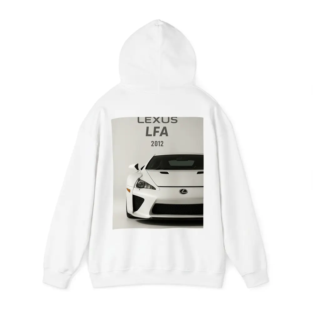 Lexus LFA Supercar White Studio Shot – Hoodies
