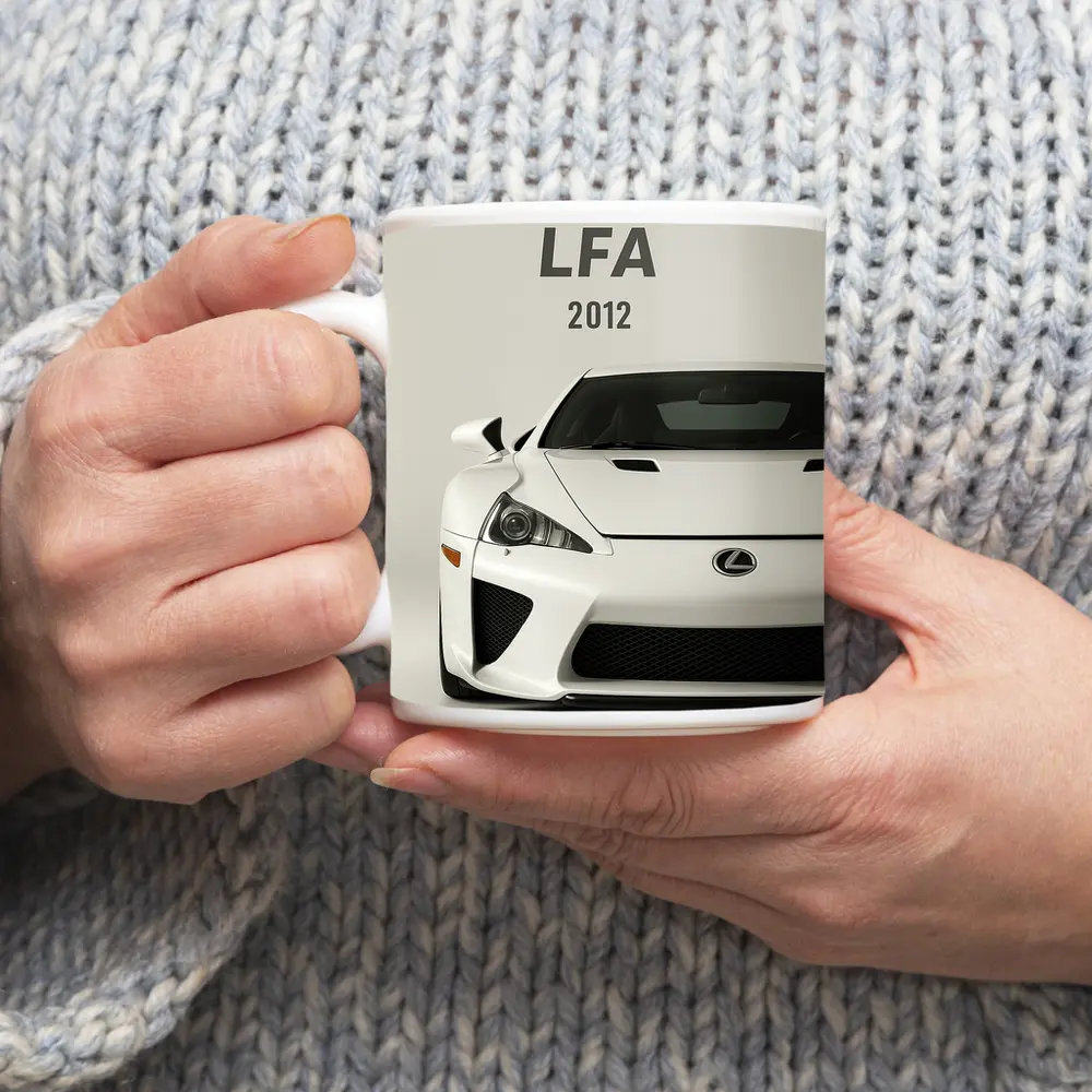 Lexus LFA Supercar White Studio Shot – Mugs