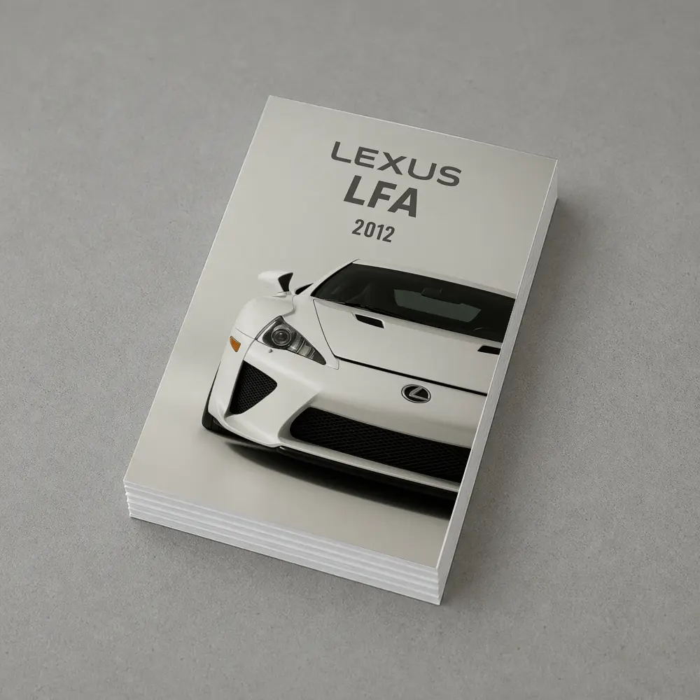 Lexus LFA Supercar White Studio Shot – Postcards
