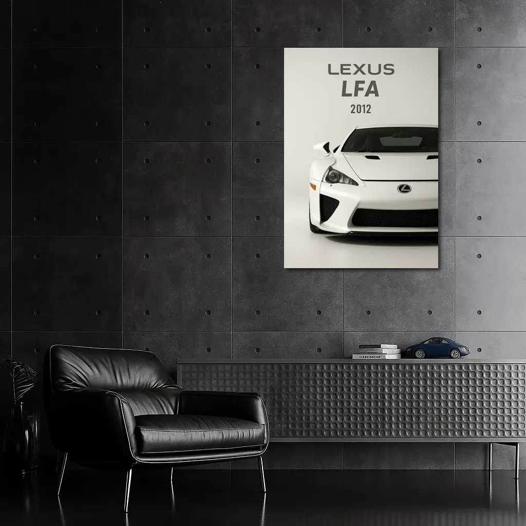 Lexus LFA Supercar White Studio Shot – Wall Art