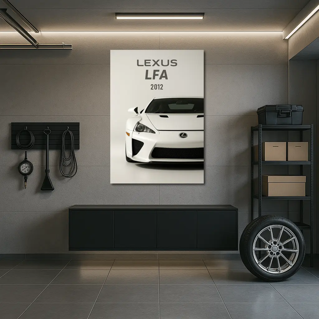 Lexus LFA Supercar White Studio Shot – Wall Art