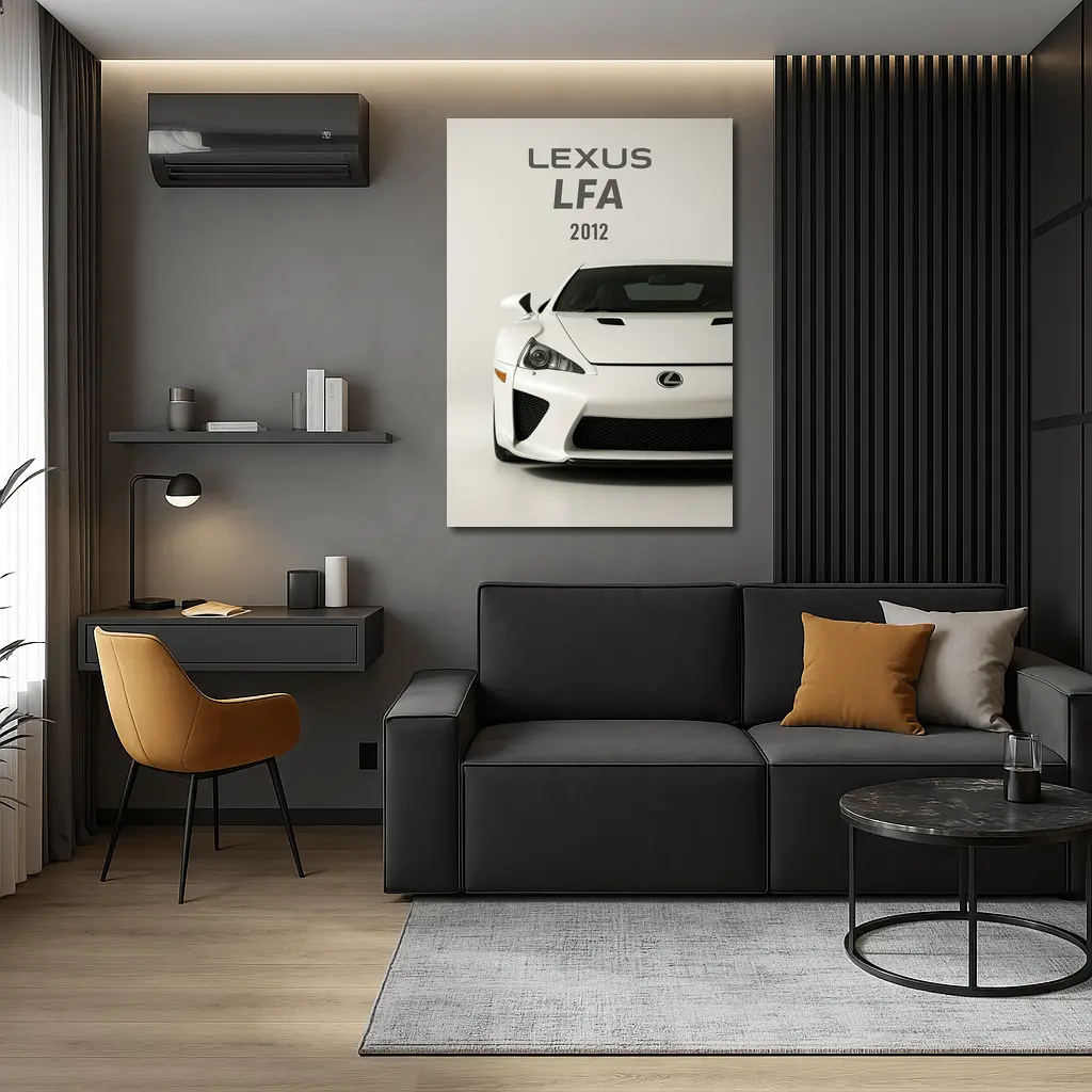 Lexus LFA Supercar White Studio Shot – Wall Art