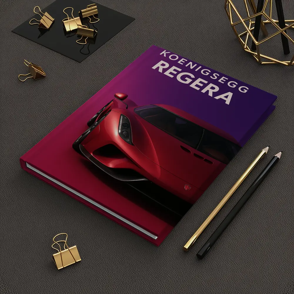 Koenigsegg Regera Red Supercar Purple Background – Notebooks