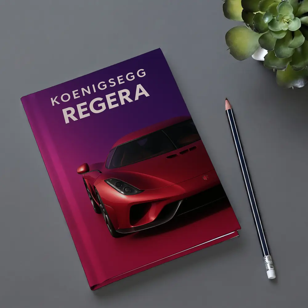 Koenigsegg Regera Red Supercar Purple Background – Notebooks