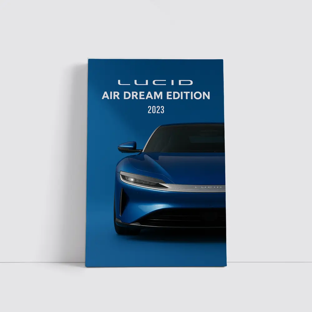 Lucid Air Dream Edition Blue Studio – Wall Art