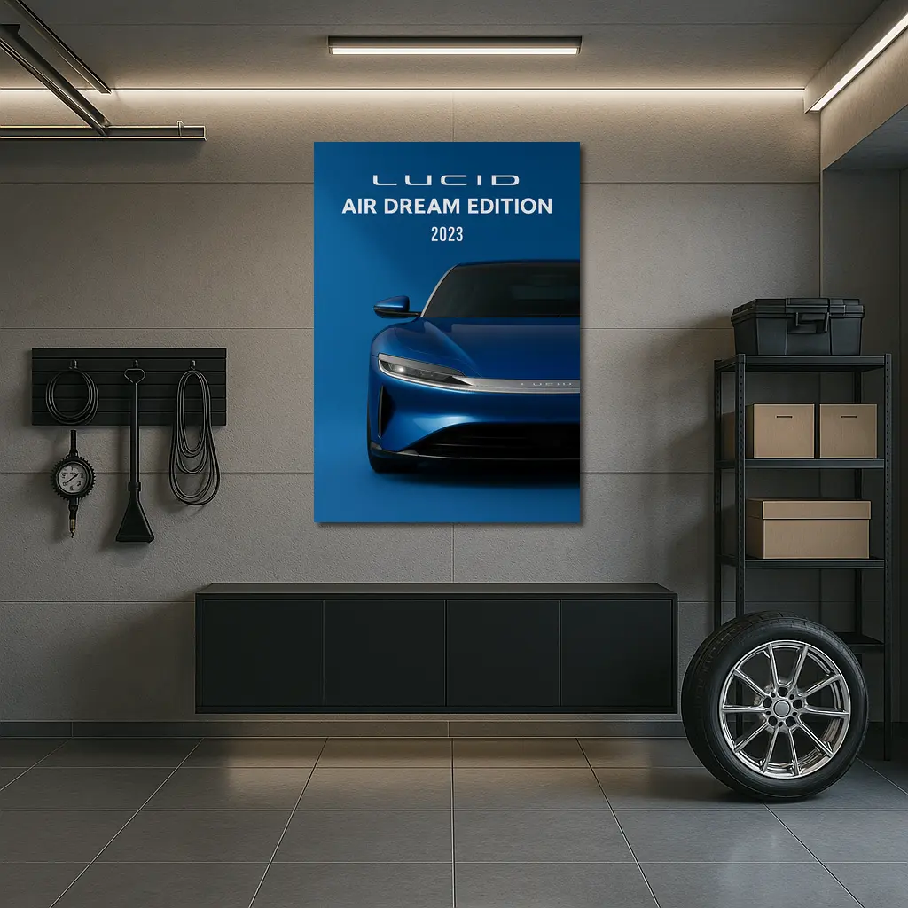 Lucid Air Dream Edition Blue Studio – Wall Art