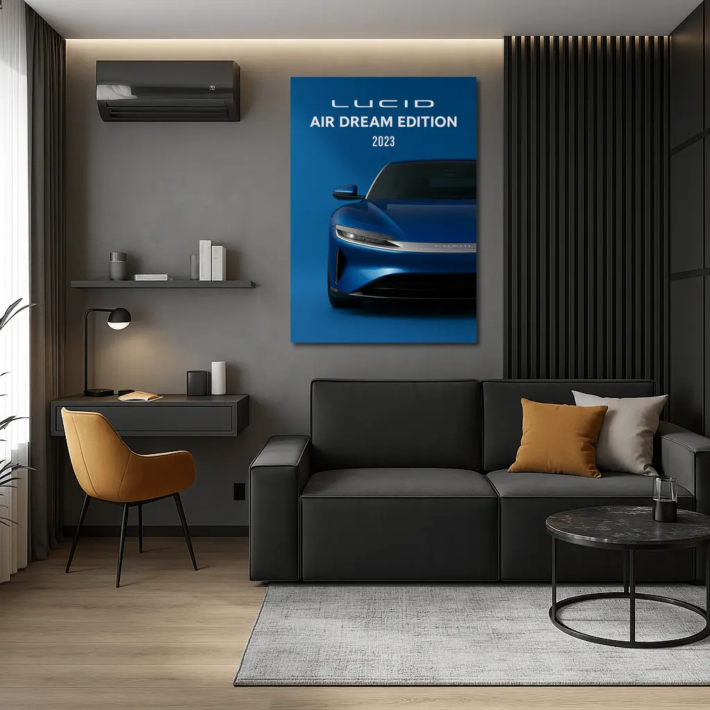 Lucid Air Dream Edition Blue Studio – Wall Art
