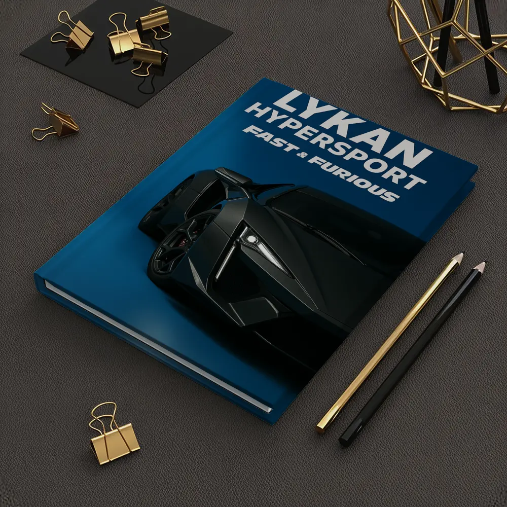 Lykan Hypersport Fast Furious Blue Background – Notebooks