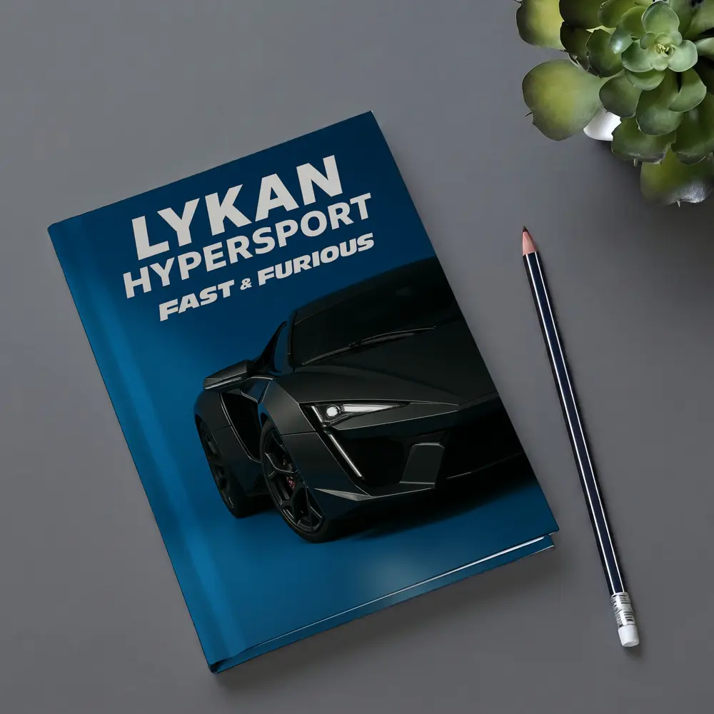 Lykan Hypersport Fast Furious Blue Background – Notebooks