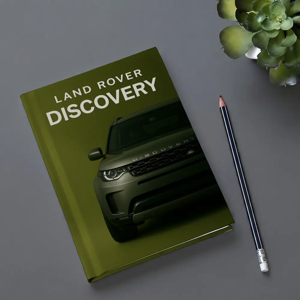 Land Rover Discovery SUV Olive Green Background – Notebooks