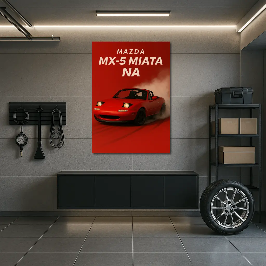 Mazda MX-5 Miata NA Red Drift – Wall Art