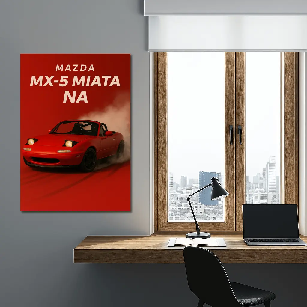 Mazda MX-5 Miata NA Red Drift – Wall Art