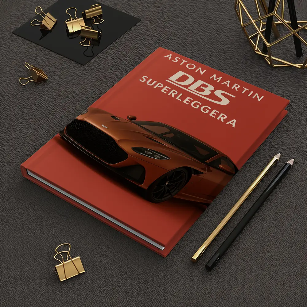 Aston Martin DBS Superleggera Red Background – Notebooks