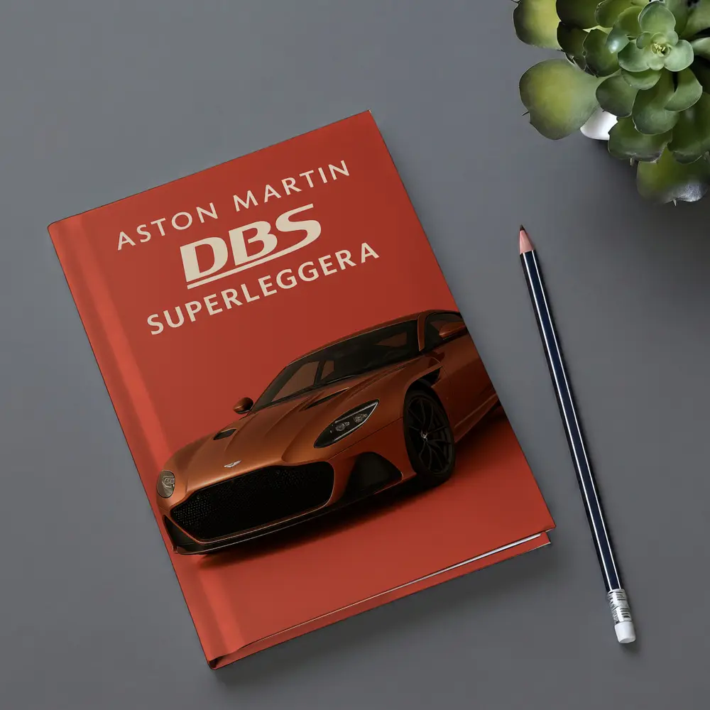 Aston Martin DBS Superleggera Red Background – Notebooks