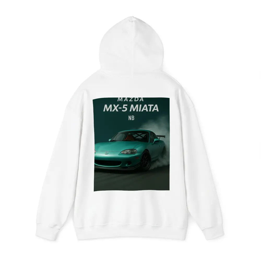 Mazda MX-5 Miata NB Teal Drift Smoke – Hoodies