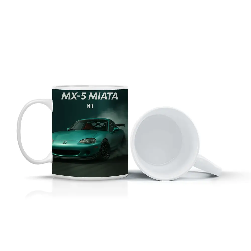 Mazda MX-5 Miata NB Teal Drift Smoke – Mugs