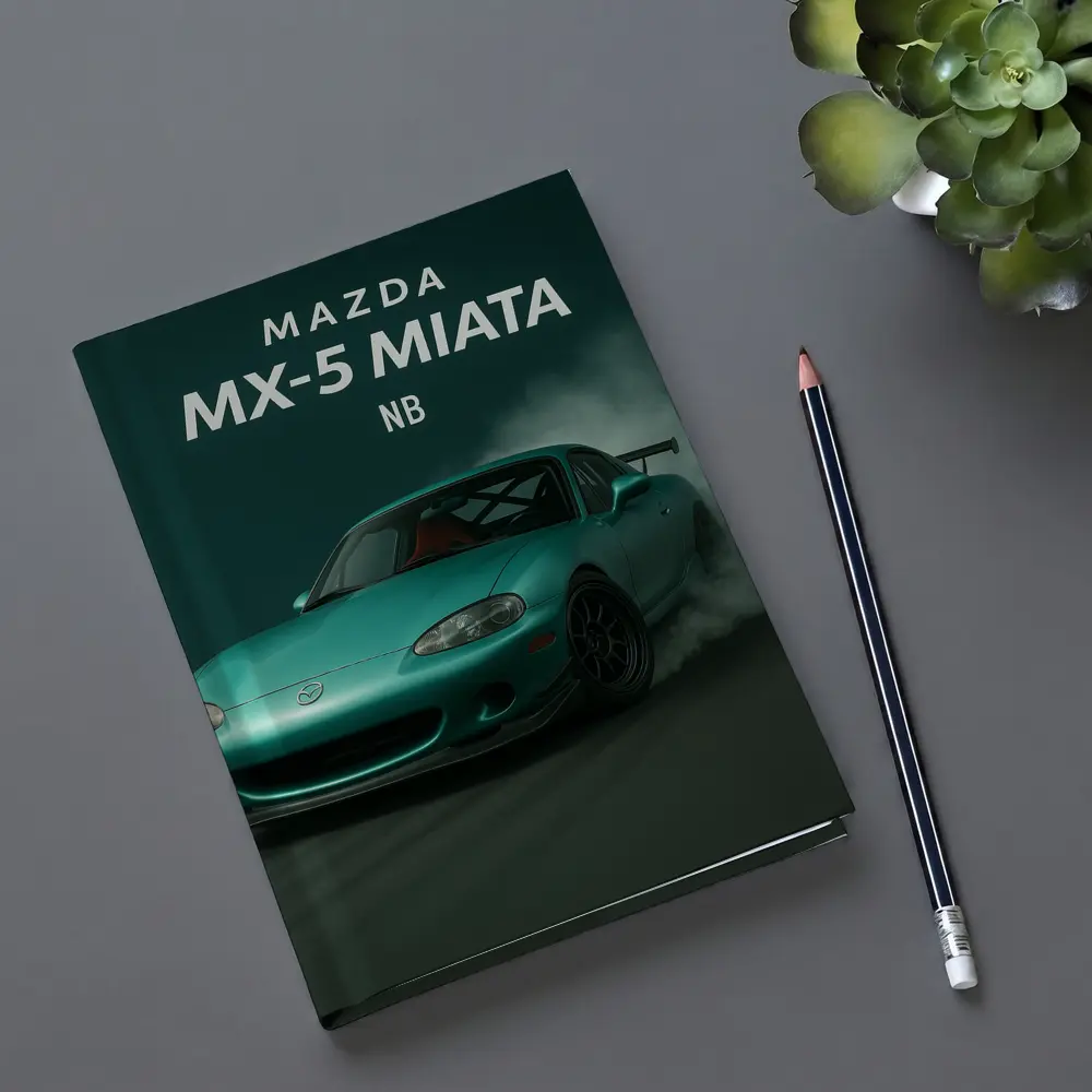 Mazda MX-5 Miata NB Teal Drift Smoke – Notebooks