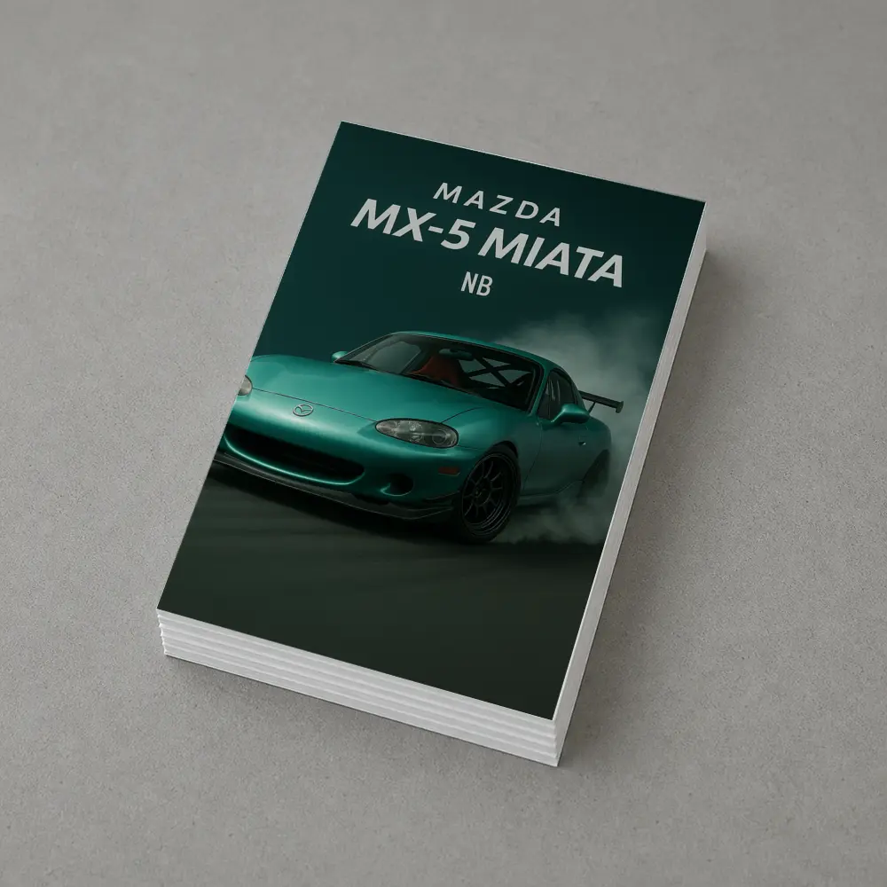 Mazda MX-5 Miata NB Teal Drift Smoke – Postcards