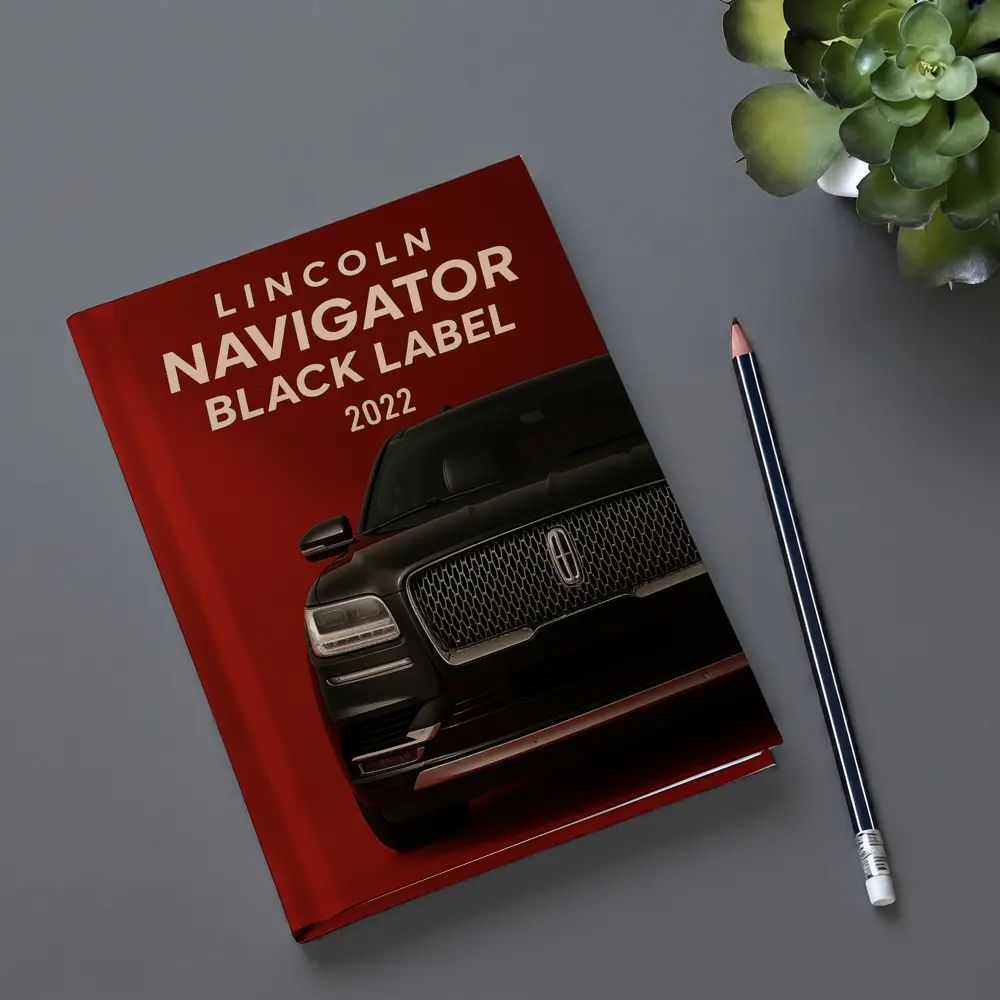 Lincoln Navigator Black Label Dark Red Background – Notebooks