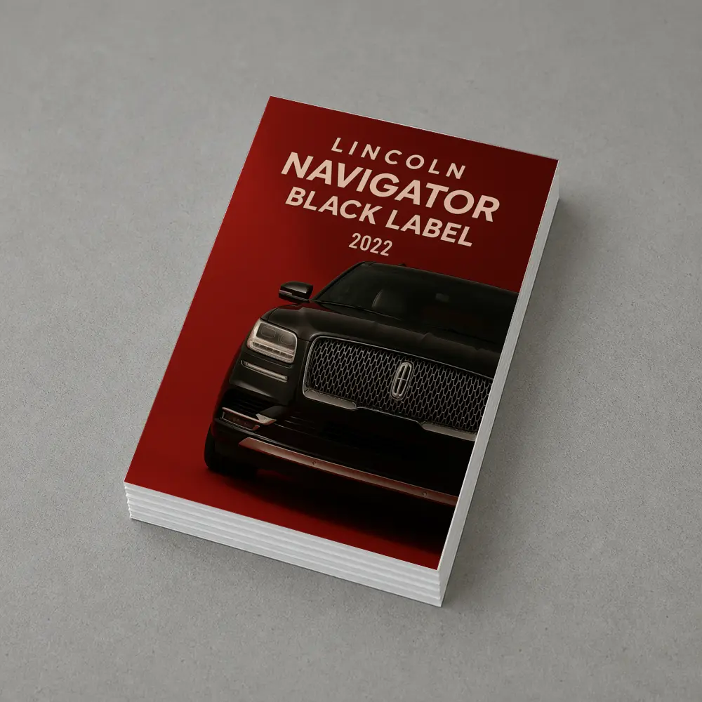 Lincoln Navigator Black Label Dark Red Background – Postcards
