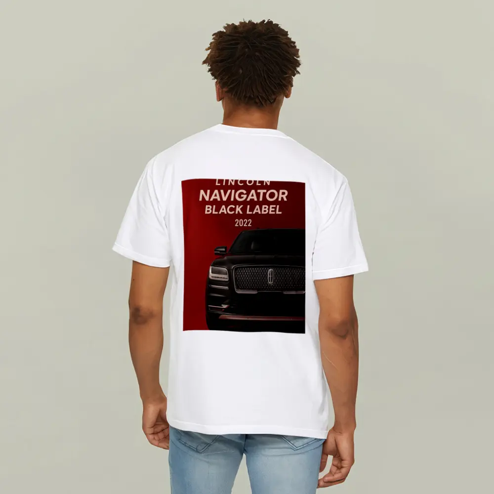 Lincoln Navigator Black Label Dark Red Background – T-Shirts