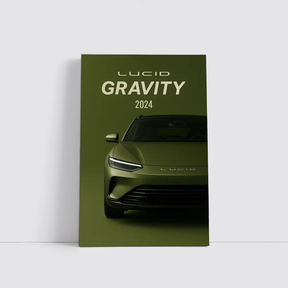Lucid Gravity 2024 Electric SUV Green – Wall Art