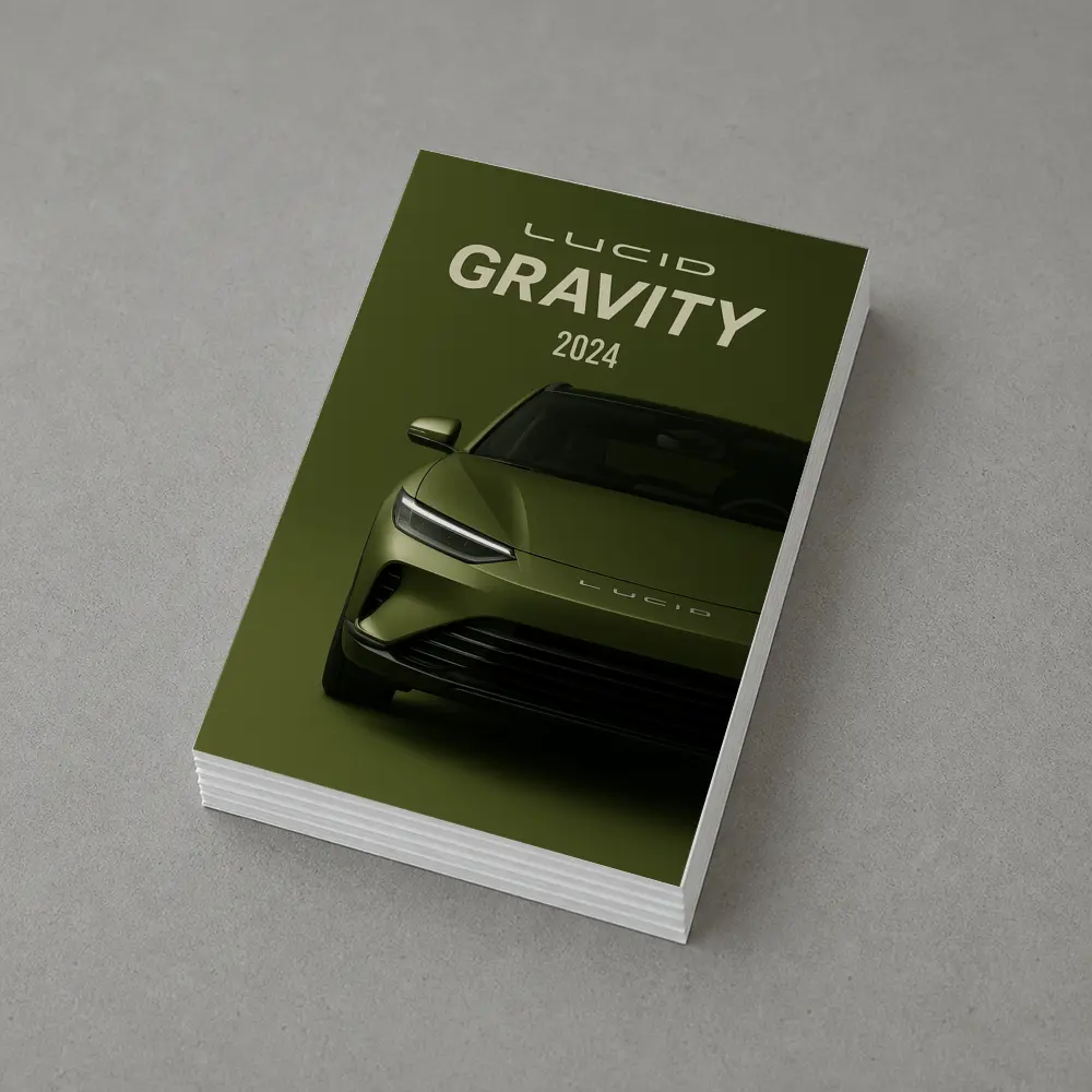 Lucid Gravity 2024 Electric SUV Green – Postcards