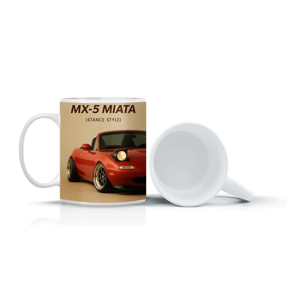 Mazda MX-5 Miata Stance Style Red – Mugs