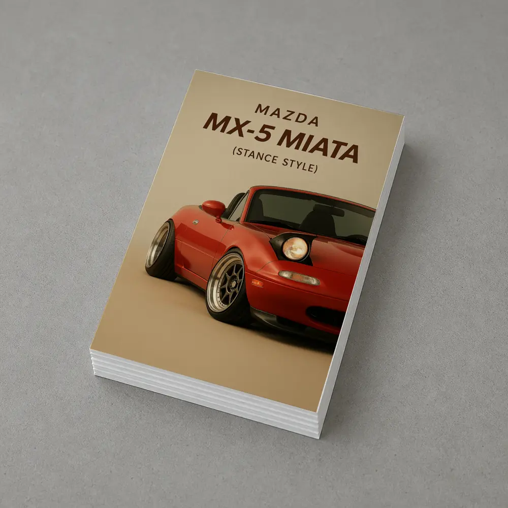 Mazda MX-5 Miata Stance Style Red – Postcards