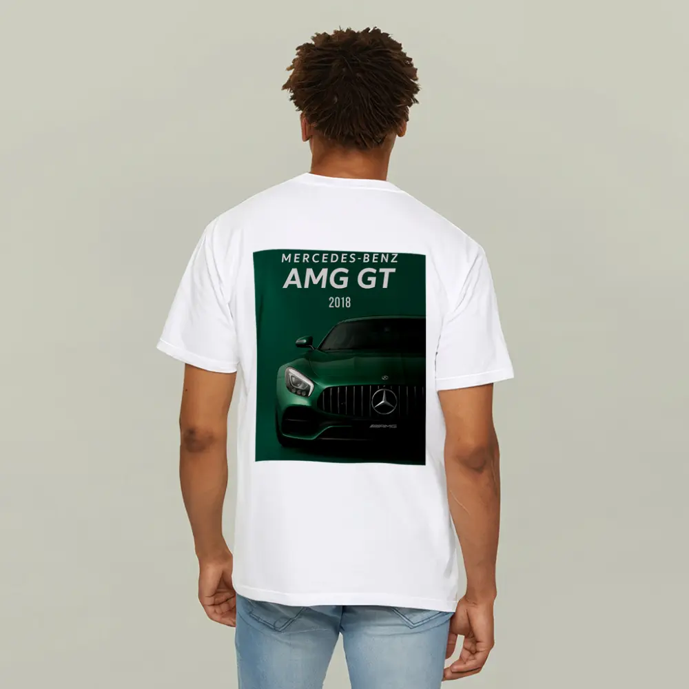 Mercedes Benz AMG GT Green Front View – T-Shirts