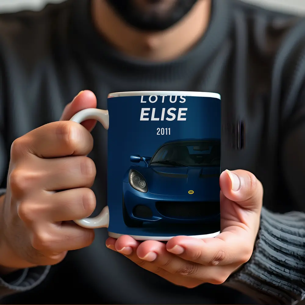 Lotus Elise 2011 Blue Studio Art – Mugs