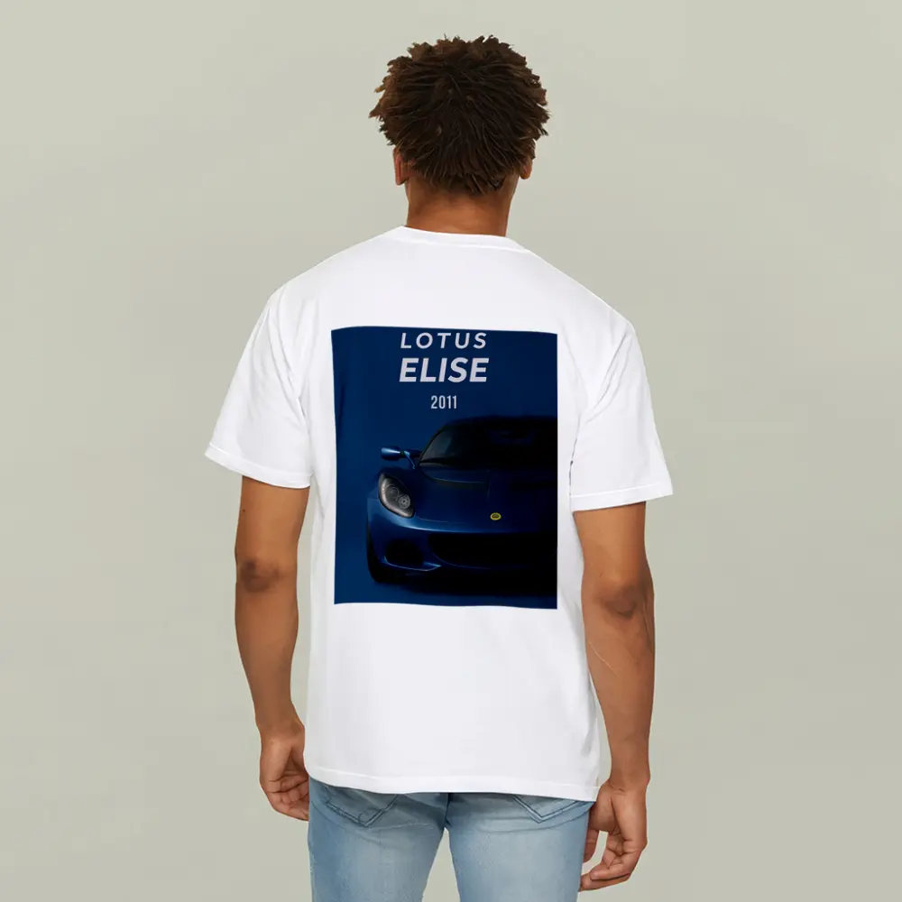 Lotus Elise 2011 Blue Studio Art – T-Shirts