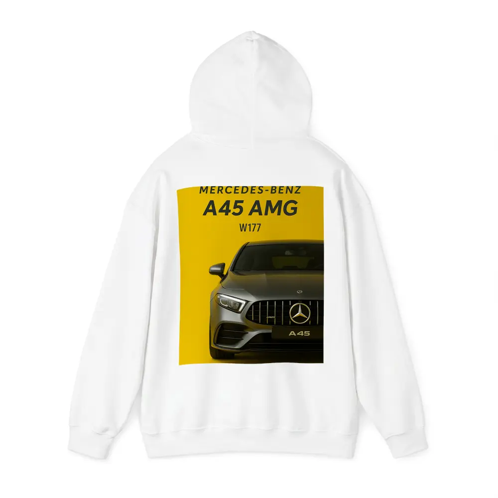 Mercedes Benz A45 AMG Yellow Background – Hoodies