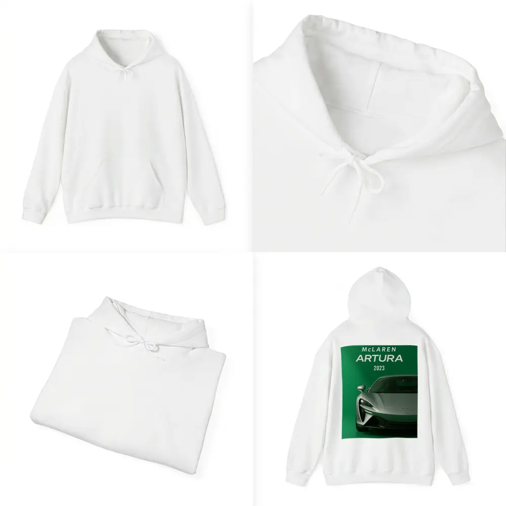 McLaren Artura 2023 Green Supercar Front View – Hoodies