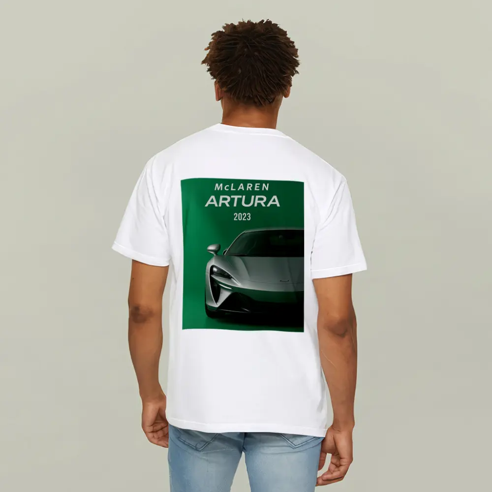 McLaren Artura 2023 Green Supercar Front View – T-Shirts