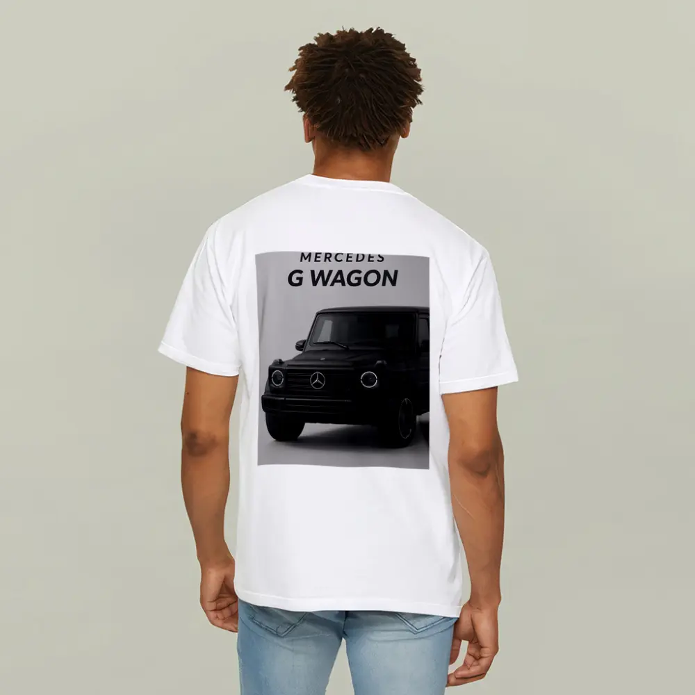 Mercedes G Wagon Black Minimal Gray Background – T-Shirts