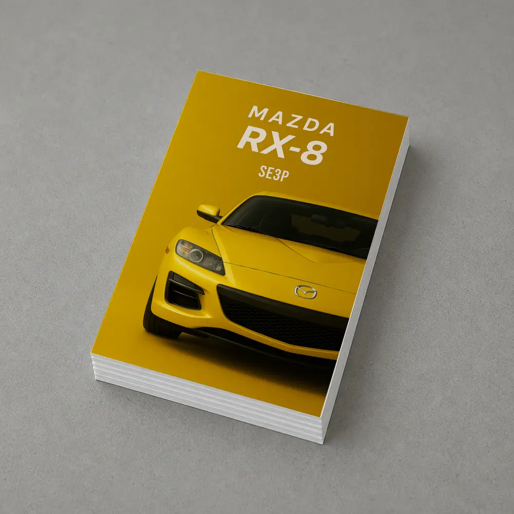 Mazda RX-8 SE3P Yellow Sport Car Art – Postcards
