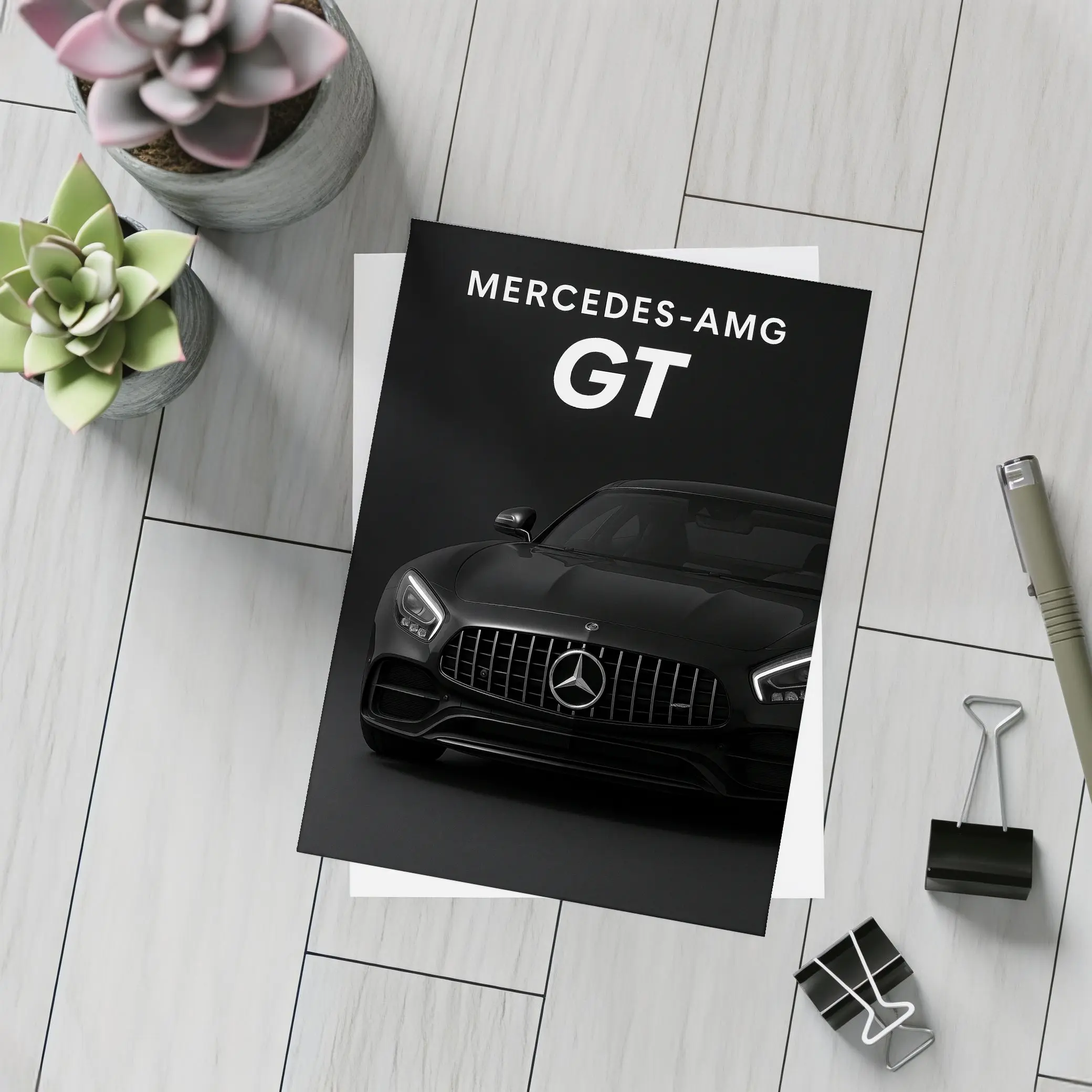Mercedes AMG GT Black Dark Studio – Postcards