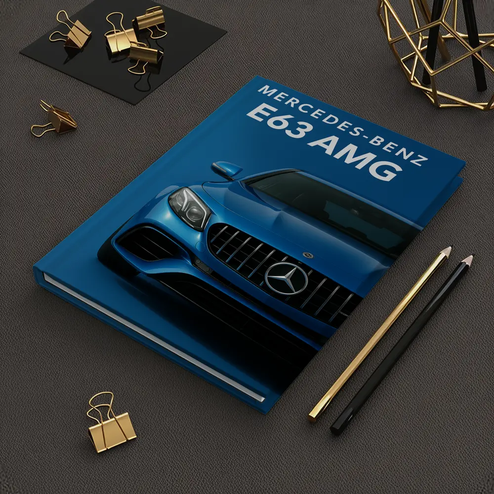 Mercedes Benz E63 AMG Blue Front View – Notebooks