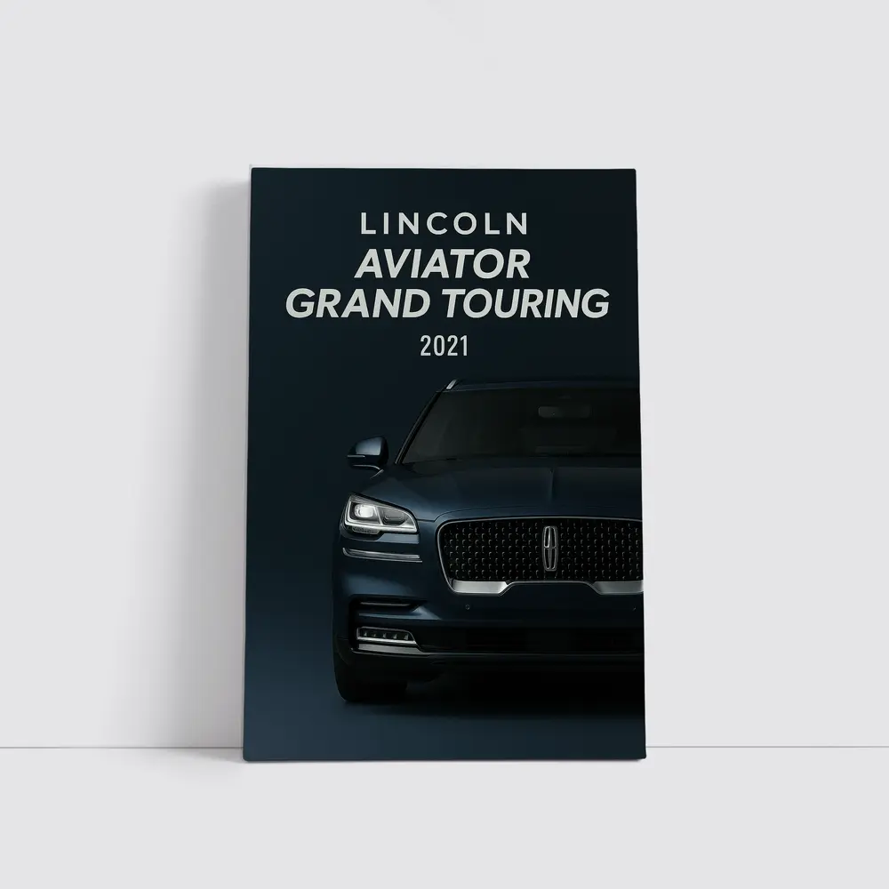 2021 Lincoln Aviator Grand Touring Dark Background – Wall Art