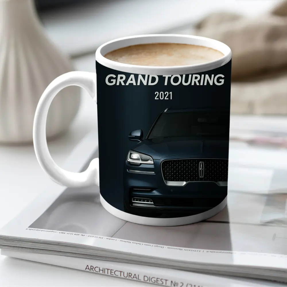 2021 Lincoln Aviator Grand Touring Dark Background – Mugs
