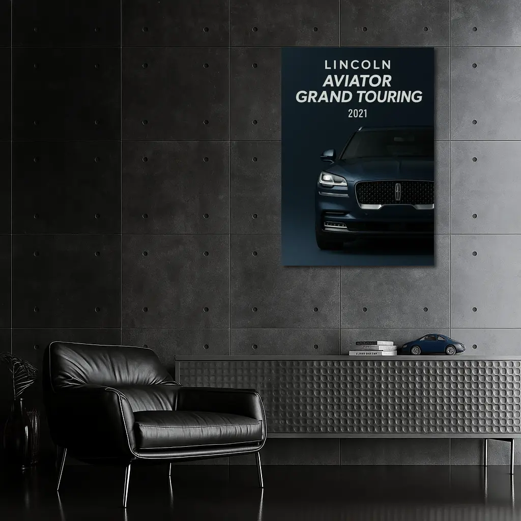 2021 Lincoln Aviator Grand Touring Dark Background – Wall Art