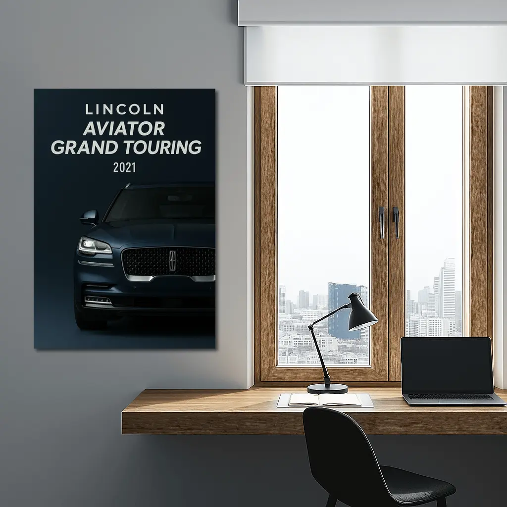 2021 Lincoln Aviator Grand Touring Dark Background – Wall Art