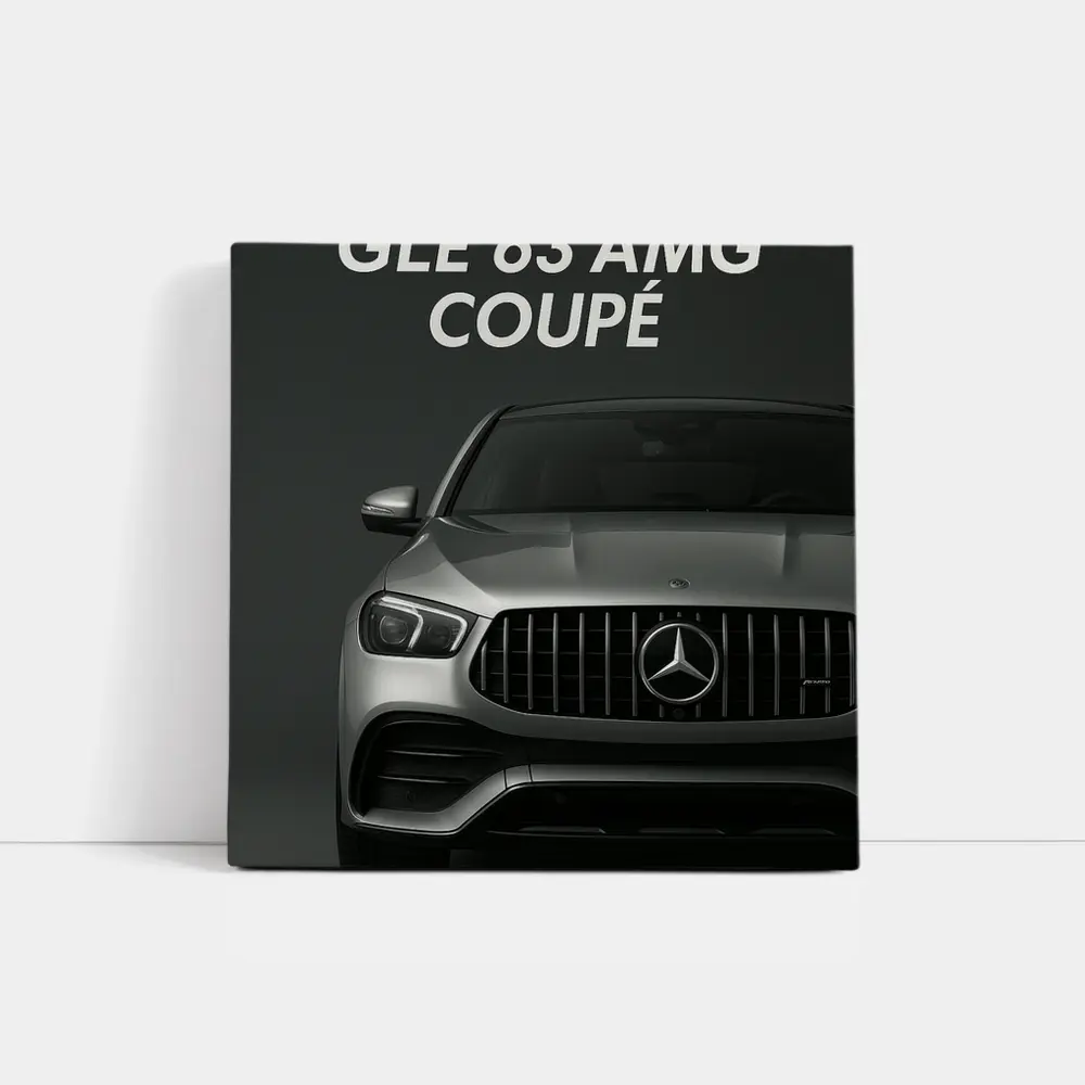 Mercedes GLE 63 AMG Coupe Dark Background – Wall Art