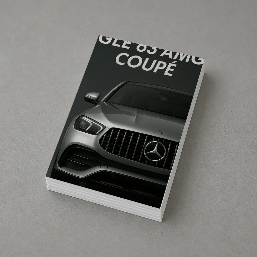 Mercedes GLE 63 AMG Coupe Dark Background – Postcards