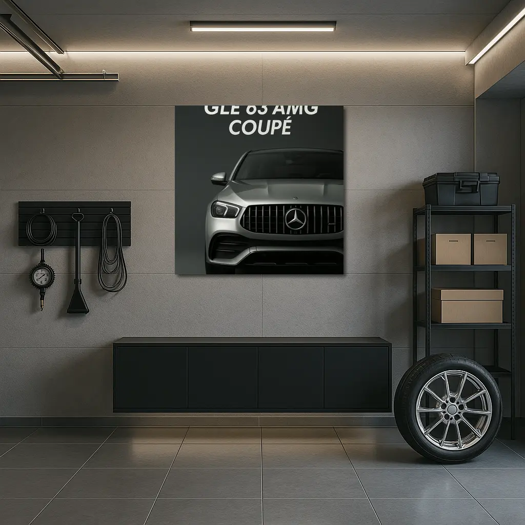 Mercedes GLE 63 AMG Coupe Dark Background – Wall Art