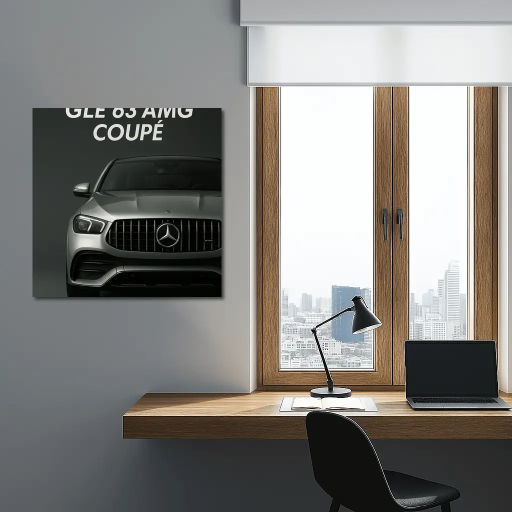 Mercedes GLE 63 AMG Coupe Dark Background – Wall Art